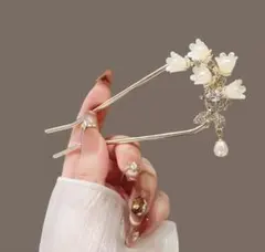 ブライダル ヘアアクセサリー 花 かんざし 結婚式 前撮り 和装 洋装 蝶