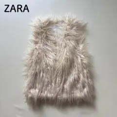 【ZARA】フェイクファー ボリューム ベスト