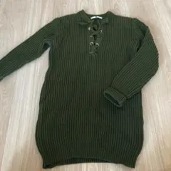 SLY ニット ワンピース カーキ