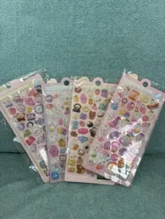 【ボンボンドロップ風シール】動物、海の生き物４枚セット