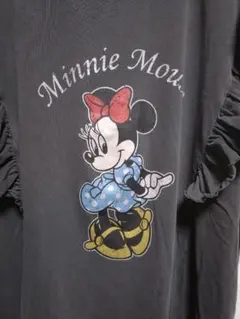 Disney ミニーマウス フリルTシャツ グレーのサムネイル