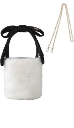 PEACH JOHN 2WAYリボンミニファーバッグ