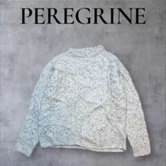専用古着PEREGRINEペレグリンケーブルニットセーター XL英国製ウール