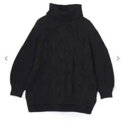 ATSURO TAYAMA アツロウタヤマ　透かし編みタートルネックニットのサムネイル