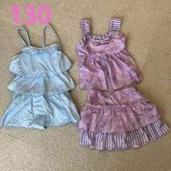 女の子用水着セット（130cm）ワンピース　セパレート