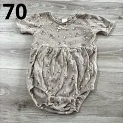 tete a tete 花柄 ロンパース 70cm