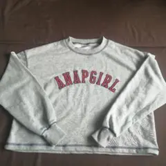 1回のみ着用♡ANAP GIRL♡薄手クロップド丈スウェットトップス
