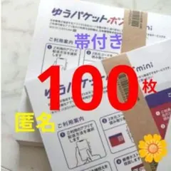 【100枚】即発送◎★帯付き★匿名★ゆうパケットポスト mini ミニ 専用封筒