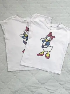 branshes デイジー柄 Tシャツ ペア おそろい100cm 120cm