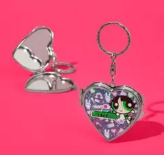 パワーパフガールズ　バターカップハート型キーホルダー