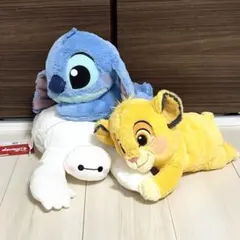 ディズニーキャラクター　くったりBIGぬいぐるみ　3個