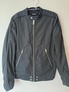 DIESEL メンズ ライダースジャケット ブルゾン ネイビー