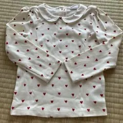新品同様★baby GAP ハート柄　長袖カットソー　トップス　4years