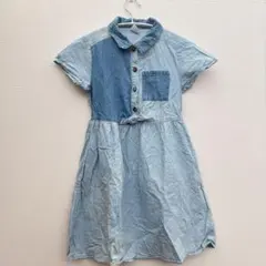 wonder nation デニム風 ミニワンピース M