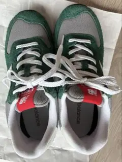 New Balance 574レディーススニーカー グリーン