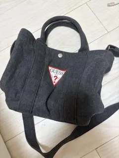 GUESS ブラック 2way トートバッグ ショルダーバッグ