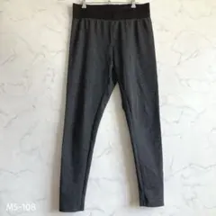 レギンスパンツ レディース L スキニー ストレッチ グレー 黒 ブラック