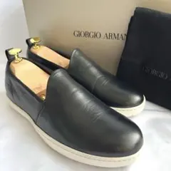 美品】ジュゼッペザノッティ 金ジップ スリッポン レザースニーカー 黒 