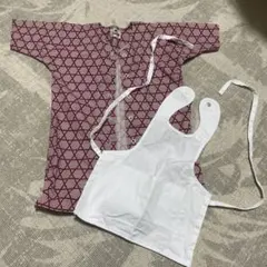 祭すみたや　赤と白の神輿用服　前掛け　ロンパース　エプロンセット