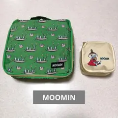 ☆美品☆ ムーミン ポーチ ２点セット ムック本 GLOW 旅行 収納