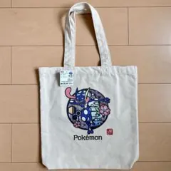 日本限定 和柄 ポケットモンスター ゲッコウガ キャンバス トートバッグのサムネイル