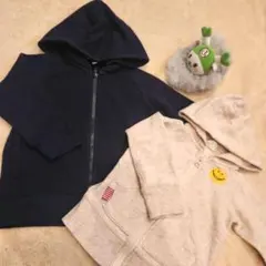 ❣️【90】BREEZE 無印良品 フード ジップアップ パーカー 男の子女の子