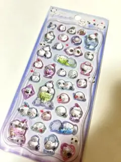 【正規品海外】シマエナガ　ボンボンドロップシール