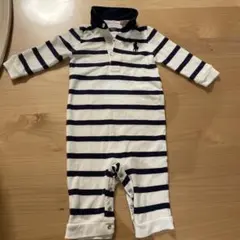 Ralph Lauren 6M ストライプロンパース長袖