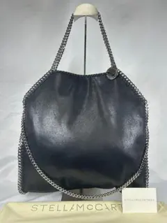 ステラマッカートニー ファラベラ フォールドオーバー 黒 ショルダーバッグ