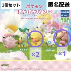 ポケモン 3個セット ぽかぽかびより2 ピカチュウ ミミロル ガチャガチャ