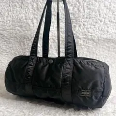 未使用級 ポーター タンカー ミニボストン ブラック ダッフルバッグ 肩がけ
