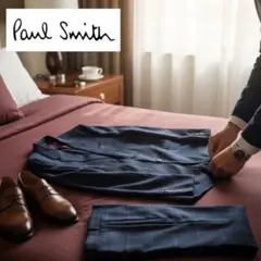 ポールスミス カノニコ SUPER 120's チェック柄 セットアップスーツ