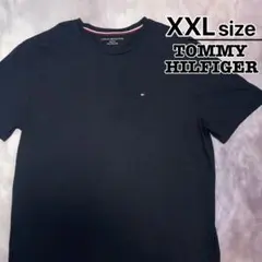 TOMMY HILFIGER　Tシャツ　XXL　ブラック　黒　無地　ワンポイント