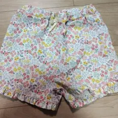 プティマイン 110 花柄ショートパンツ 水陸両用 ピンク
