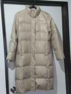 Kaepa フード付きベージュ　ダウンコート