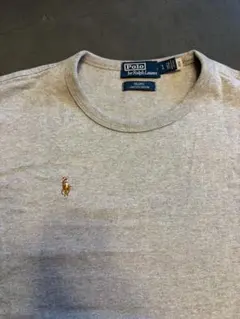 美品Beams別注ラルフローレンワンポイント無地Tシャツ レア完売商品グレー