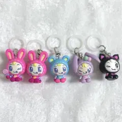 ナルミヤキャラクターズちびコレフィギュア　めじるしチャーム　メゾピアノ5点セット