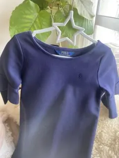 ラルフローレン　ネイビー フレア袖ワンピース　サイズ6