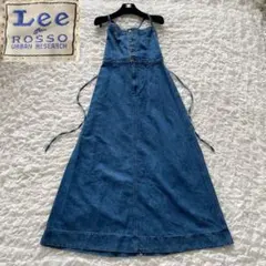 【別注】Lee×ROSSO FLARE SALOPETTE SKIRT　デニム