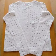 UNIQLO ユニクロ チェリー柄 ポインテールカーディガン 白 M