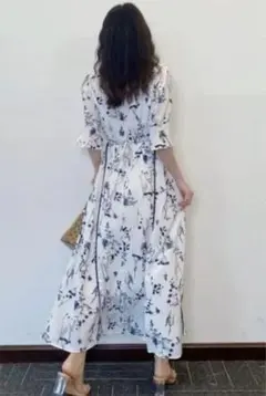 最終値下げ！パイピング　デザイン　ワンピース Sサイズ　インポートノーブランド