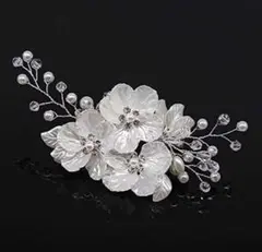 パール ヘアピン 花びら ヘッドドレスヘアアクセサリー 入学式 パーティー