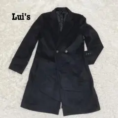 a2012【ルイス】ロングコート 黒 メンズMS 大人シンプル 美品 チェスターのサムネイル