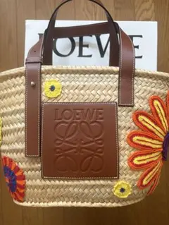 未使用】ロエベ パロットポシェット かごバッグ くすみグリーン 付属品