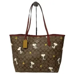 2290 COACH PEANUTS トートバッグ スヌーピー ウッドストック