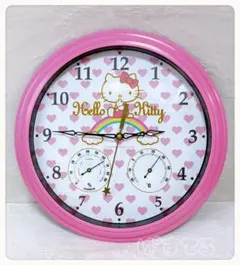 激レア　ハローキティ　湿温度計付き時計　掛け時計　　壁掛け　2010年　美品