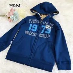 美品✨H&M 中ボア　フード付き　パーカ