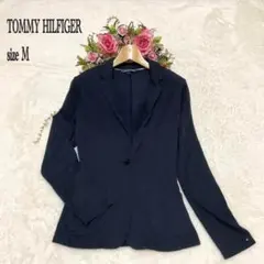 TOMMY HILFIGER 　薄手　テーラードジャケット　春夏　紺/C130のサムネイル