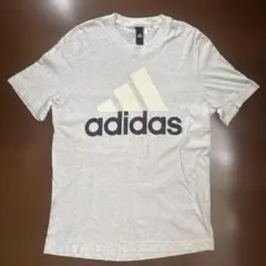 adidas アディダス ロゴ Tシャツ グレー Mサイズのサムネイル