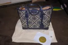 Tory Burch トートバッグ ネイビー/ベージュ